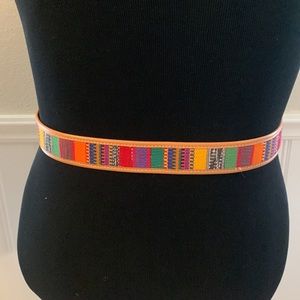 Vintage leather belt multi colors